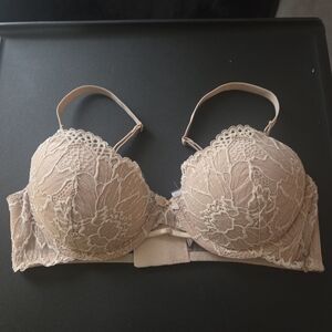 Elegant Lace Bra in Tan